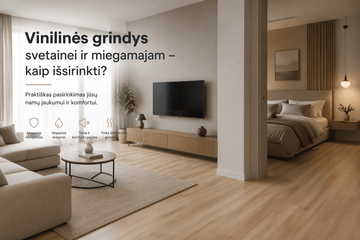 Vinilinės grindys svetainei ir miegamajam – kaip išsirinkti? - Vinilines-grindys.lt
