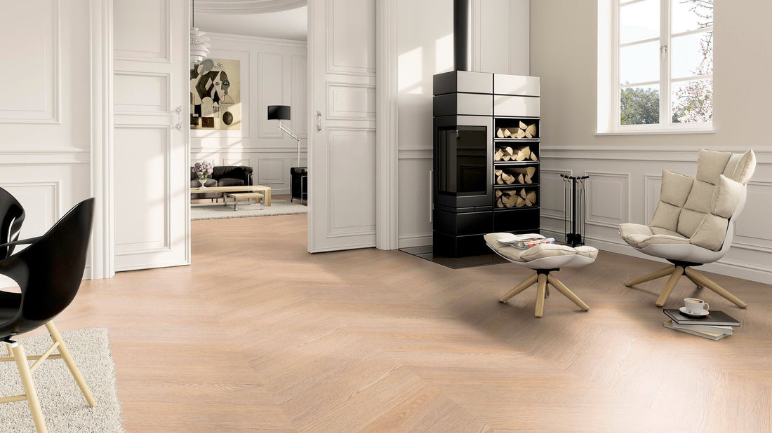 LVT Vinilinės grindys PERFORM Oak Berlin Chevron - Vinilines - grindys.lt