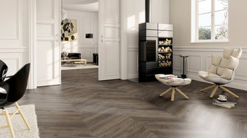 LVT Vinilinės grindys PERFORM Oak Canberra Chevron - Vinilines - grindys.lt