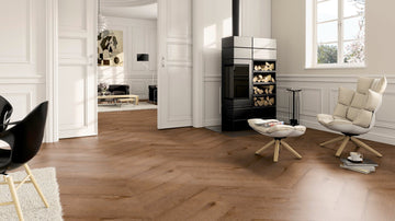 LVT Vinilinės grindys PERFORM Oak Washington Chevron - Vinilines - grindys.lt