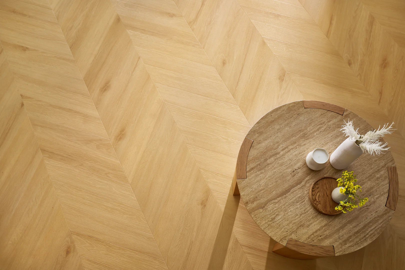 SPC Vinilinės Grindys Amaron Chevron – Virgin Oak - Vinilines - grindys.lt