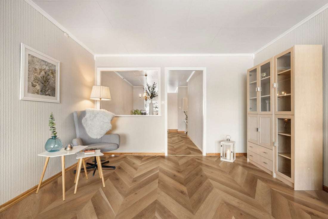 Vinilinės grindys Solen Chevron GD Hillside Oak - Vinilines - grindys.lt